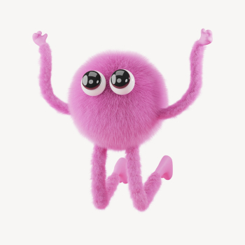 Cute monster jumping, 3D rendering | Free Photo - rawpixel Cute monster jumping, 3D rendering | Free Photo - rawpixel