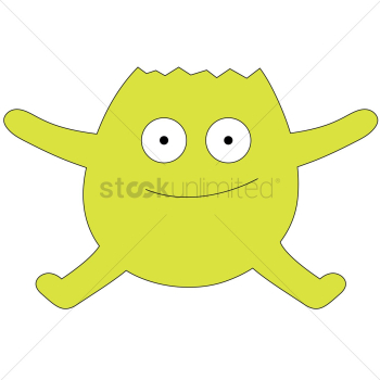 Cute monster smiling Cute monster smiling