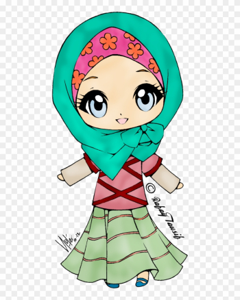 Cute Muslimah - Muslim Girl Clipart Cute