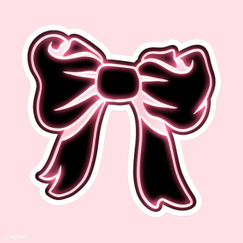 Cute neon pink bow sticker | Free illustration - 2356512 Cute neon pink bow sticker | Free illustration - 2356512