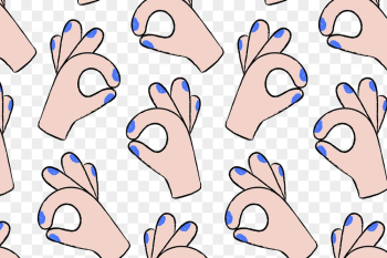 Cute ok hand png background, | Free PNG - rawpixel
