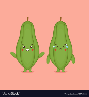 cute papaya characters smiling and sad cute papaya characters smiling and sad