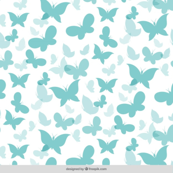 Cute pattern of butterfly silhouettes Cute pattern of butterfly silhouettes