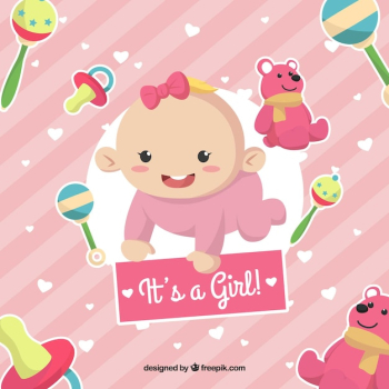 Cute pink its a girl background Cute pink its a girl background
