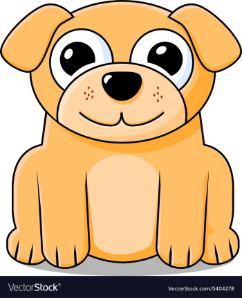 Cute puppy icon vector image Cute puppy icon vector image