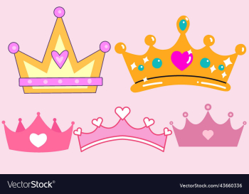 cute queen pink crown set cute queen pink crown set