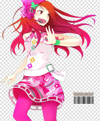 Cute, red haired girl anime character transparent background PNG clipart Cute, red haired girl anime character transparent background PNG clipart