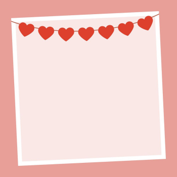 Cute red hearts banner, frame | Free PSD - rawpixel Cute red hearts banner, frame | Free PSD - rawpixel