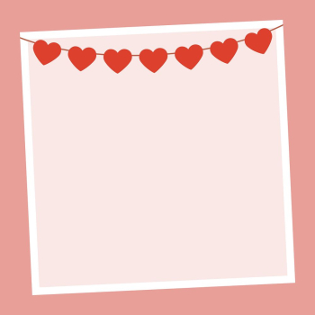 Cute red hearts banner, frame | Free Vector - rawpixel Cute red hearts banner, frame | Free Vector - rawpixel