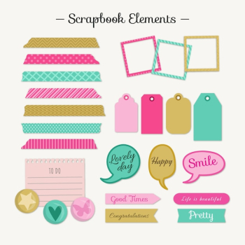 Cute scrapbooking elements Cute scrapbooking elements
