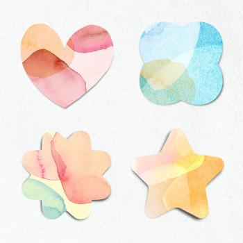Cute sticky note watercolor style set illustration | Free illustration - 2340560 Cute sticky note watercolor style set illustration | Free illustration - 2340560