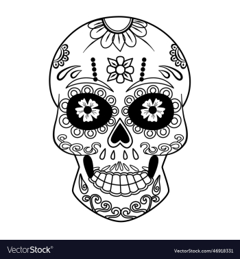 cute sugar skull