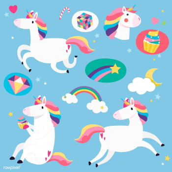 Cute unicorn stickers | Free stock vector - 515491 Cute unicorn stickers | Free stock vector - 515491
