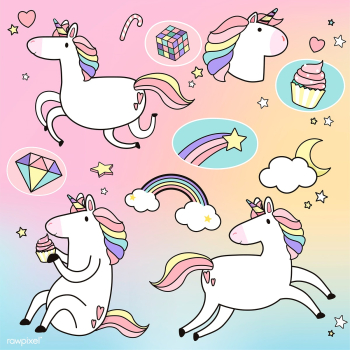 Cute unicorn stickers | Free stock vector - 515527 Cute unicorn stickers | Free stock vector - 515527
