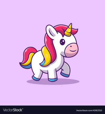 cute unicorn walking cartoon cute unicorn walking cartoon