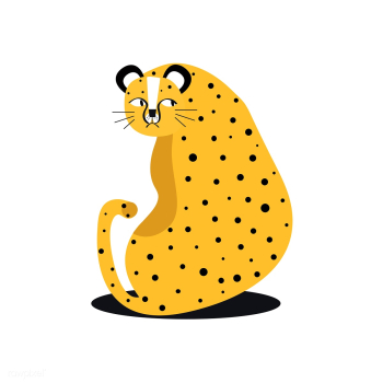 Cute wild cheetah cartoon illustration | Free stock vector - 477116 Cute wild cheetah cartoon illustration | Free stock vector - 477116