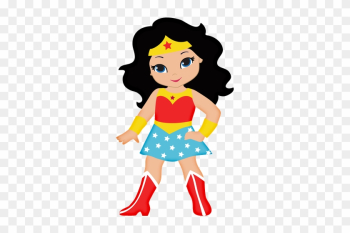 Cute Wonder Woman Clipart - Centros De Mesa De La Mujer Maravilla