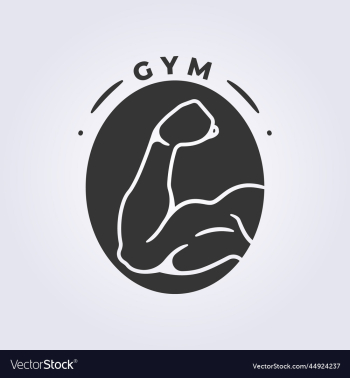 cutout muscle gym fitness logo outline cutout muscle gym fitness logo outline