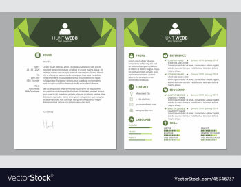 cv resume cover clean header green color cv resume cover clean header green color