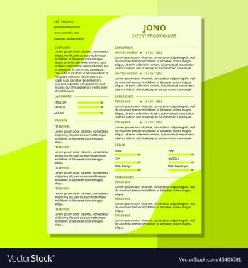 cv resume template pro green cv resume template pro green
