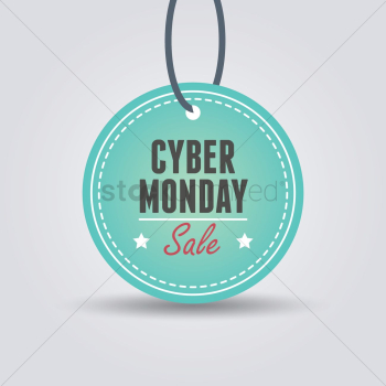 Cyber monday sale tag