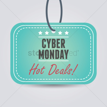 Cyber monday sale tag