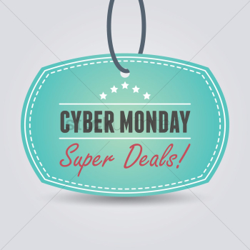 Cyber monday sale tag