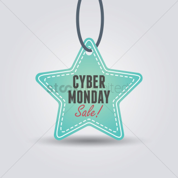 Cyber monday sale tag Cyber monday sale tag