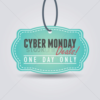 Cyber monday sale tag