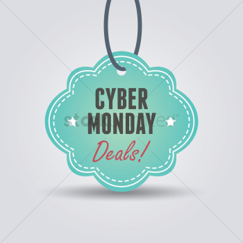 Cyber monday sale tag