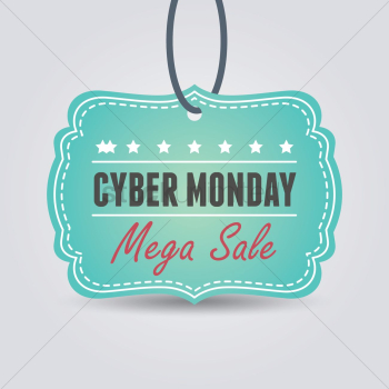 Cyber monday sale tag Cyber monday sale tag
