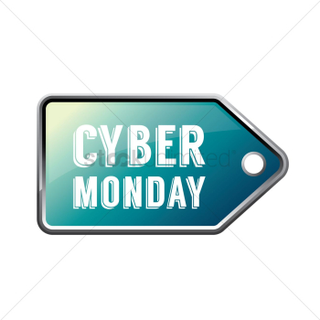 Cyber monday sale tag