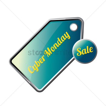 Cyber monday sale tag