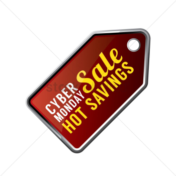 Cyber monday sale tag