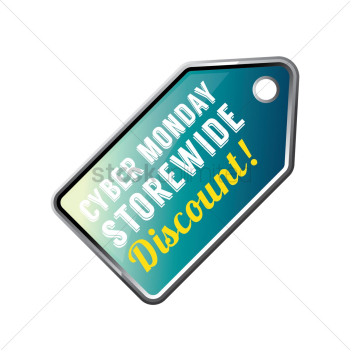 Cyber monday sale tag