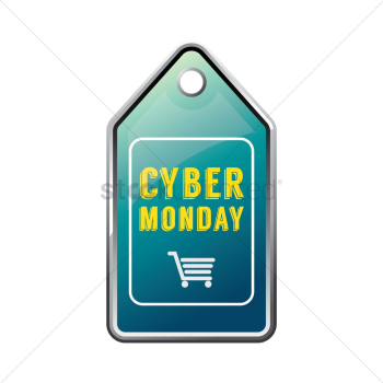 Cyber monday sale tag