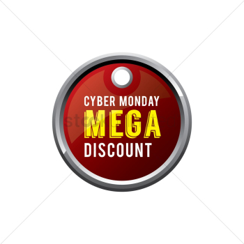Cyber monday sale tag