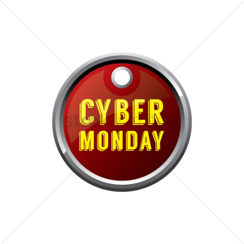 Cyber monday sale tag