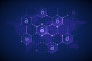 Cyber security background with futuristic elements Free Vector Cyber security background with futuristic elements Free Vector