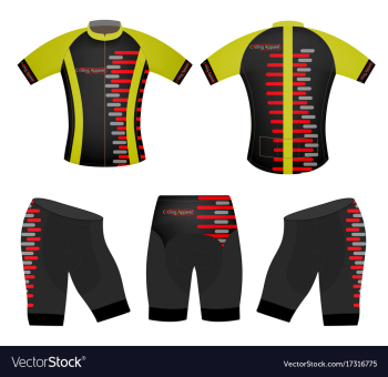 Cycling apparel sports t-shirt vector image Cycling apparel sports t-shirt vector image