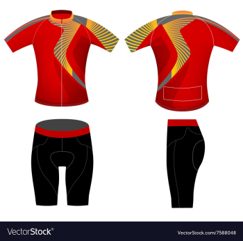 Cycling clothing vector image