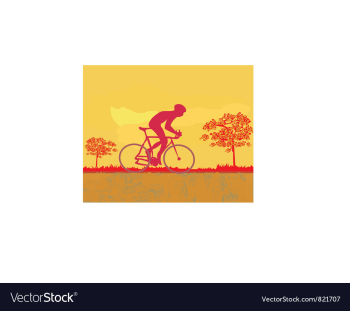 Cycling Grunge Poster Template vector image Cycling Grunge Poster Template vector image