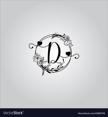 d letter logo with white background d letter logo with white background