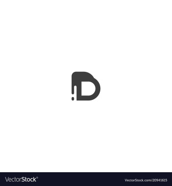 D logo vector image D logo vector image