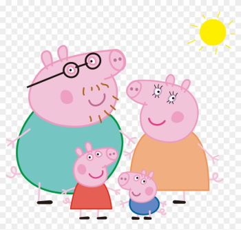 Daddy Pig Mummy Pig Domestic Pig Television Show Family - Peppa Pig Wall Decal Daddy Pig Mummy Pig Domestic Pig Television Show Family - Peppa Pig Wall Decal