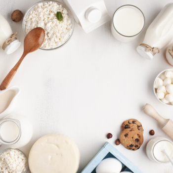 Dairy products frame on white background Free Photo Dairy products frame on white background Free Photo