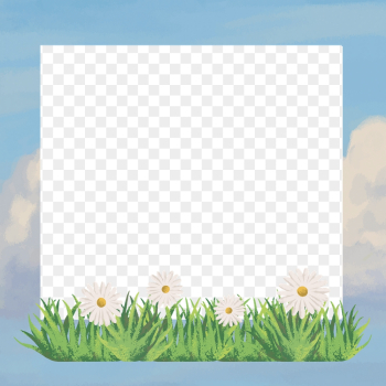 Daisy flower png frame background, | Free PNG - rawpixel