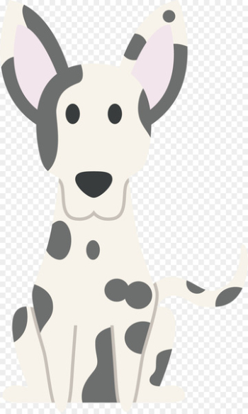 Dalmatian dog Benji Puppy Dog breed - Black and white dog vector 