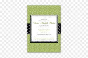 Damask Ribbon Baby Shower Invitations - Baby Shower Damask Ribbon Baby Shower Invitations - Baby Shower
