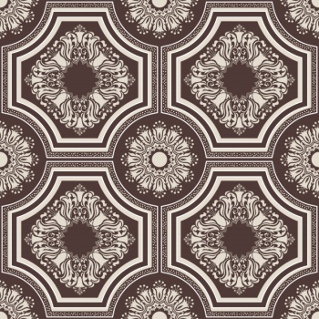 Damask seamless pattern background. classical luxury old fashioned damask ornament Free Vector